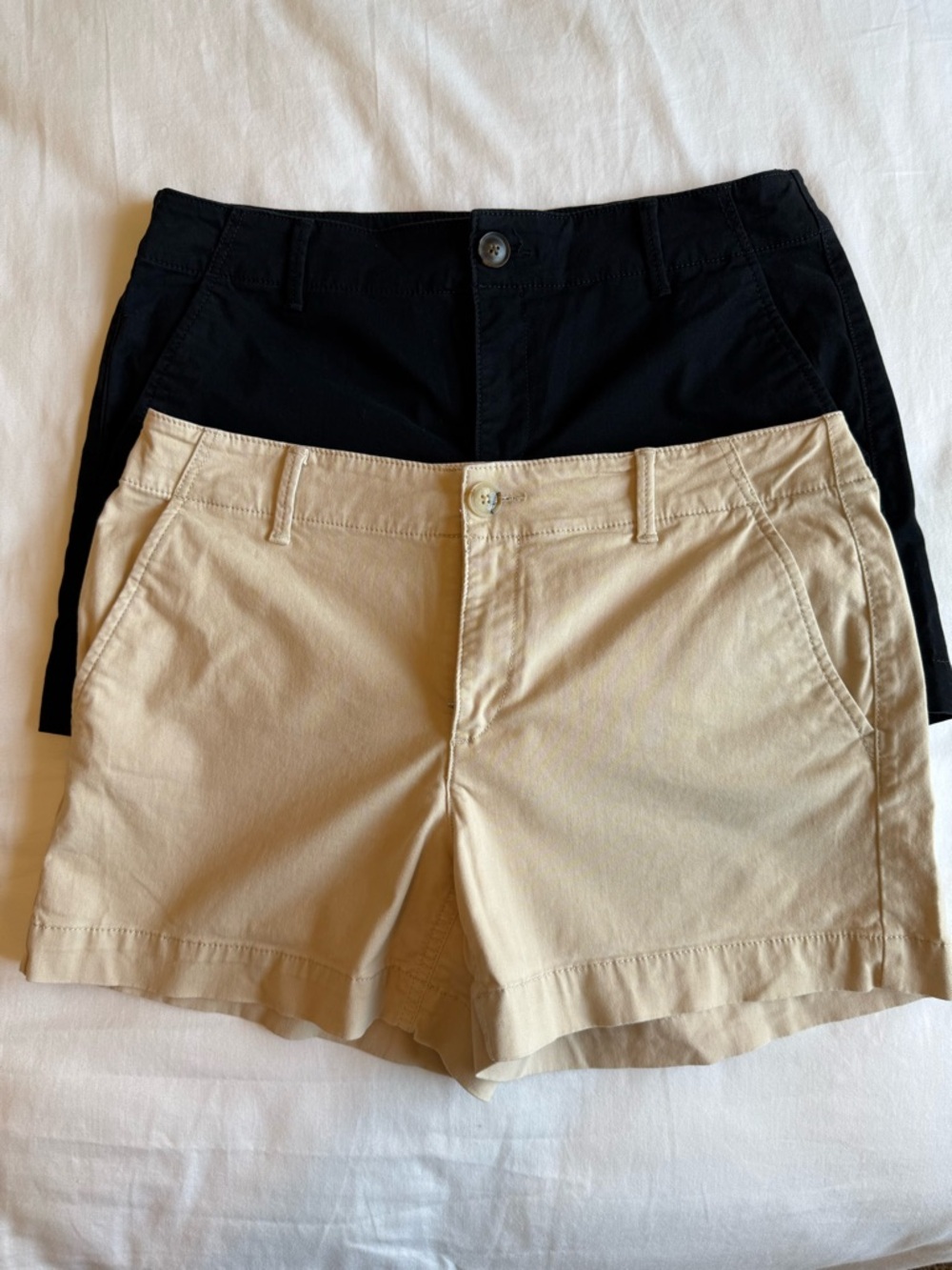 LOFT Women's Shorts Duo - Black and Tan size 6